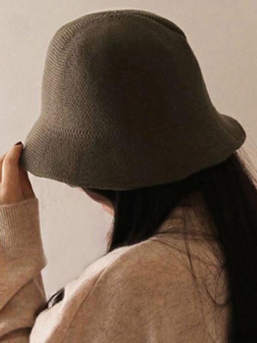 일상화보 램넷 여성 벙거지 니팅 모자